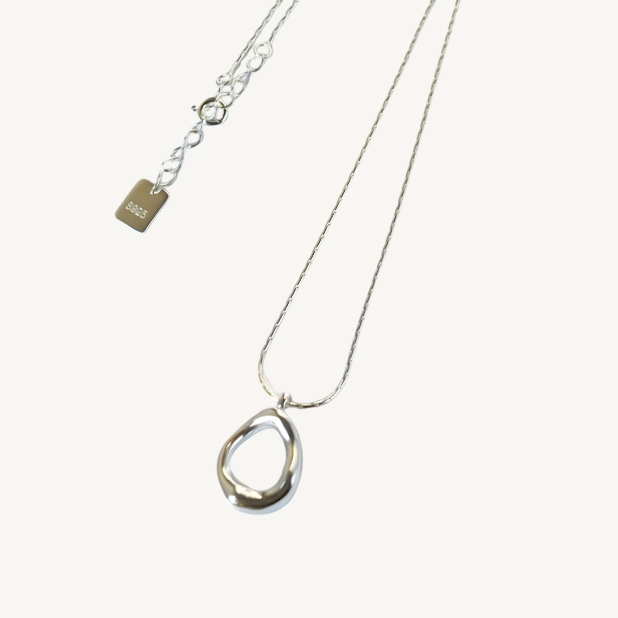 Silver Drop Necklace