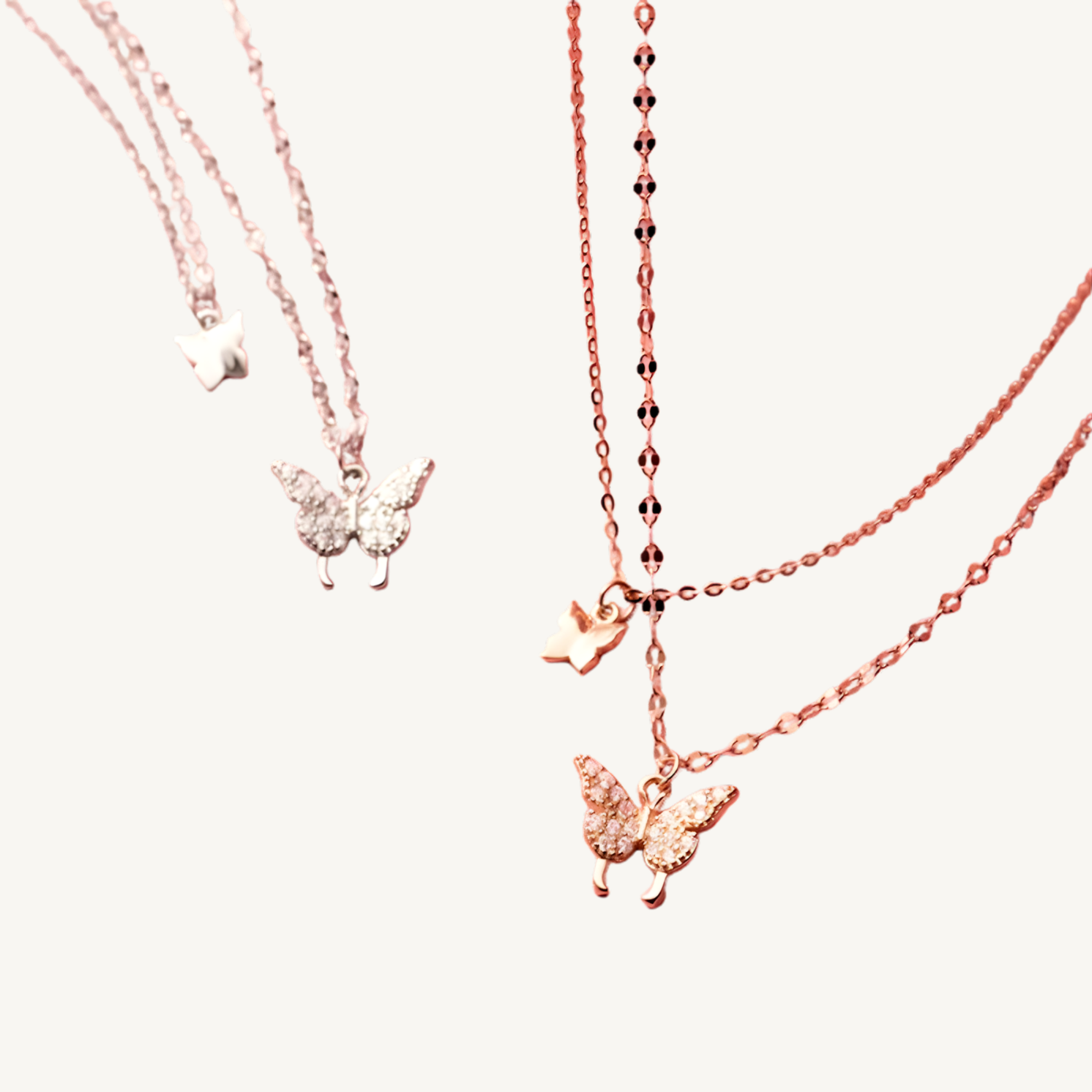 Silver Flutter Necklace